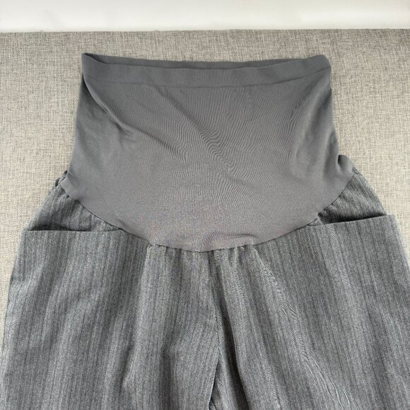 Motherhood Maternity‎ Wide leg Pants Dressy Trousers Gray Large Stretchy - Picture 4 of 13